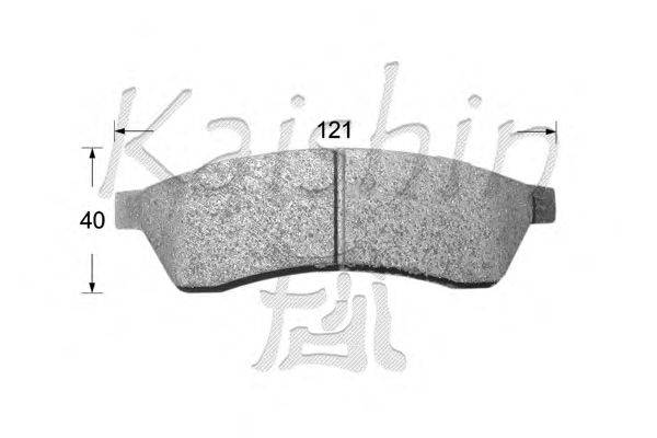 Комплект тормозных колодок, дисковый тормоз KAISHIN D10114
