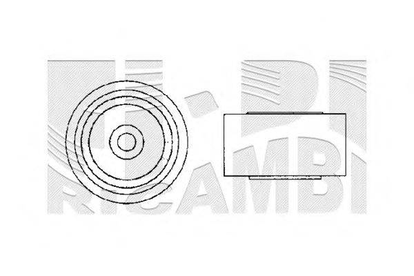 Натяжной ролик, ремень ГРМ KM International FI2970