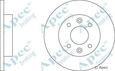 Тормозной диск APEC braking DSK179