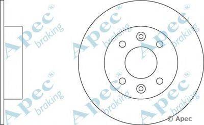 Тормозной диск APEC braking DSK184