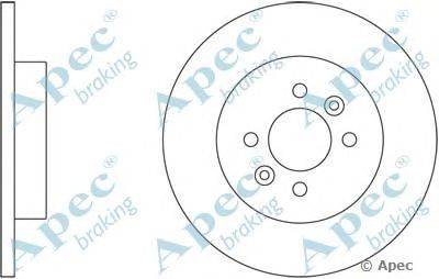 Тормозной диск APEC braking DSK2402