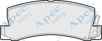 Комплект тормозных колодок, дисковый тормоз APEC braking PAD1373