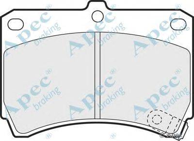 Комплект тормозных колодок, дисковый тормоз APEC braking PAD684