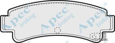 Комплект тормозных колодок, дисковый тормоз APEC braking PAD695