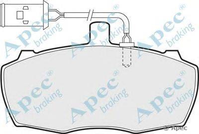 Комплект тормозных колодок, дисковый тормоз APEC braking PAD70