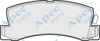 Комплект тормозных колодок, дисковый тормоз APEC braking PAD777