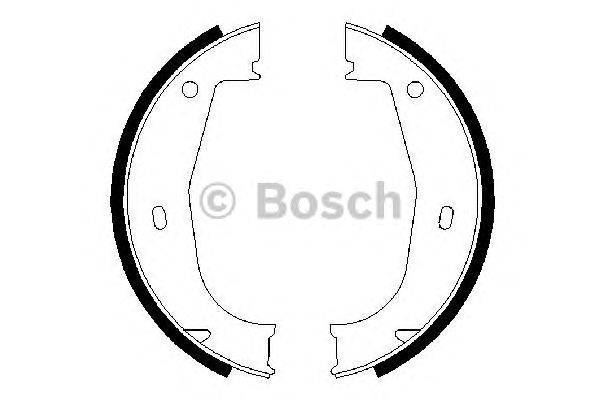 Комплект тормозных колодок, стояночная тормозная система BOSCH 0986487520
