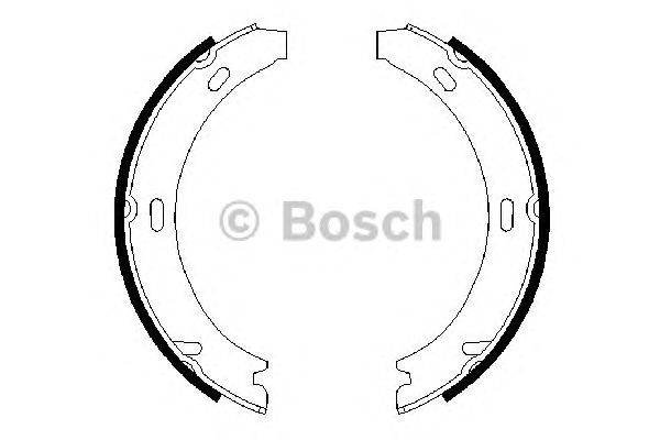 Комплект тормозных колодок, стояночная тормозная система BOSCH 0 986 487 647