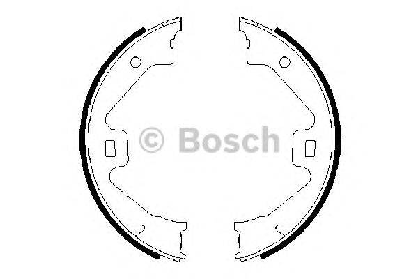 Комплект тормозных колодок, стояночная тормозная система BOSCH 0 986 487 650