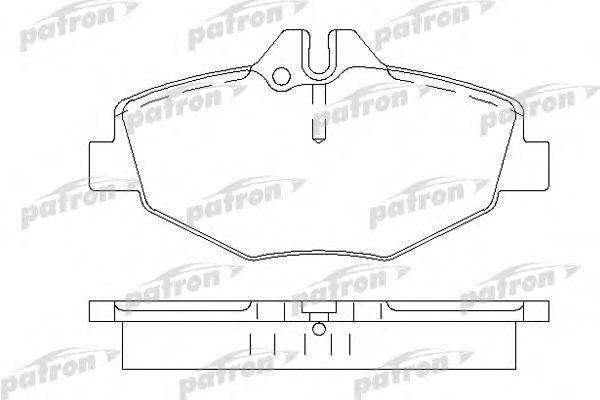 Комплект тормозных колодок, дисковый тормоз PATRON PBP1414