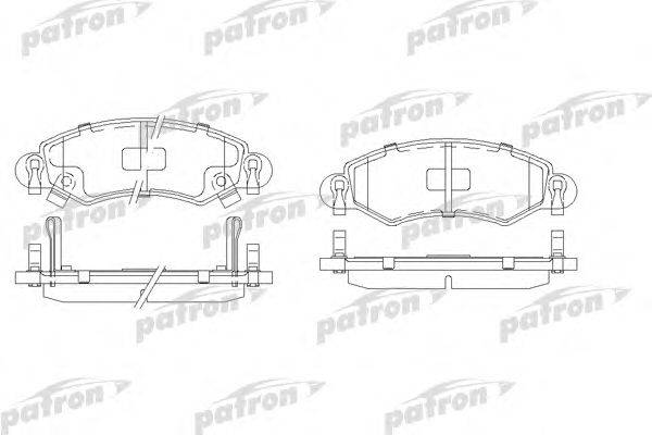 Комплект тормозных колодок, дисковый тормоз PATRON PBP1423