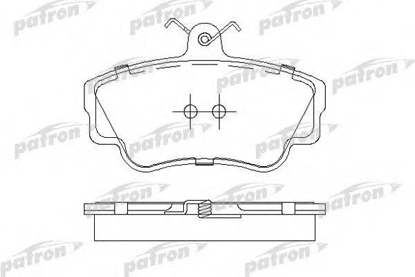 Комплект тормозных колодок, дисковый тормоз PATRON PBP671