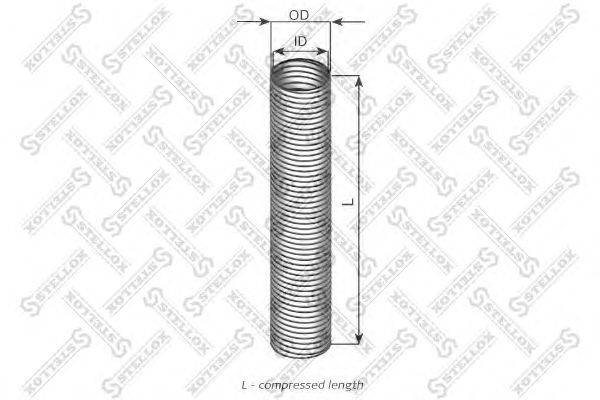 Гофрированная труба, выхлопная система STELLOX 82-01636-SX
