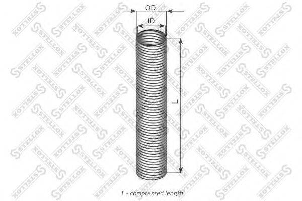 Гофрированная труба, выхлопная система STELLOX 82-01645-SX