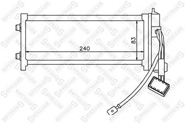 Теплообменник, отопление салона STELLOX 10-35124-SX