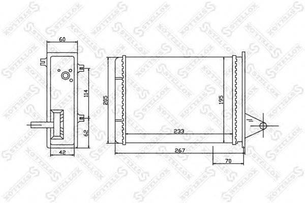 Теплообменник, отопление салона STELLOX 10-35162-SX