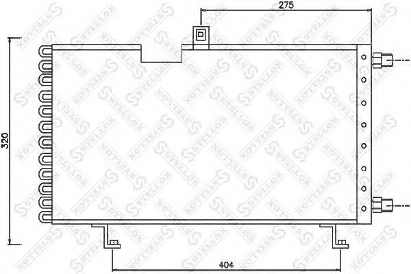 Конденсатор, кондиционер STELLOX 10-45234-SX