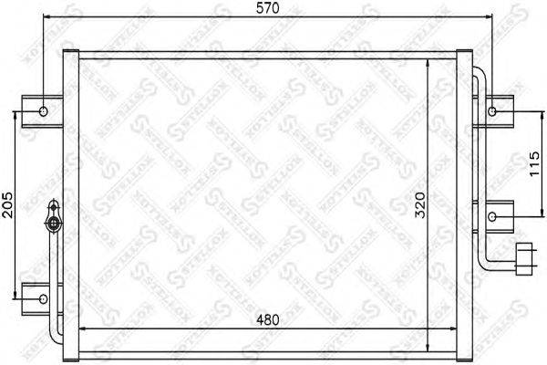 Конденсатор, кондиционер STELLOX 10-45425-SX