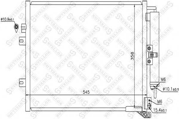 Конденсатор, кондиционер STELLOX 10-45634-SX