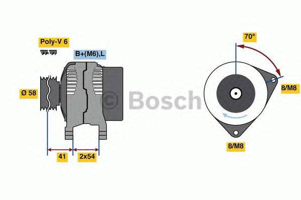 Генератор BOSCH 0 986 080 340