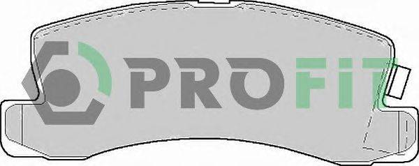 Комплект тормозных колодок, дисковый тормоз PROFIT 50000478