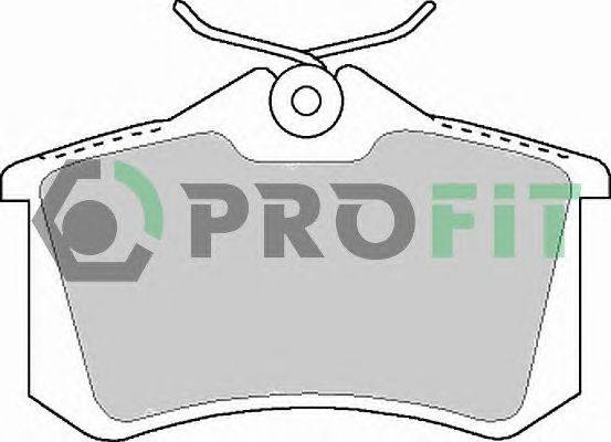 Комплект тормозных колодок, дисковый тормоз PROFIT 5000-1083