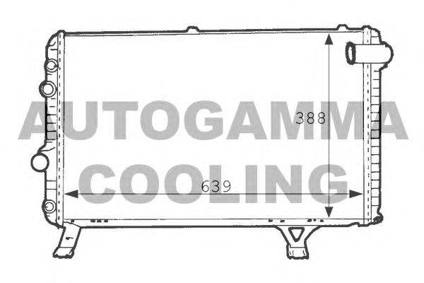 Радиатор, охлаждение двигателя AUTOGAMMA 101236