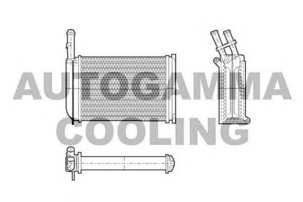 Теплообменник, отопление салона AUTOGAMMA 101615