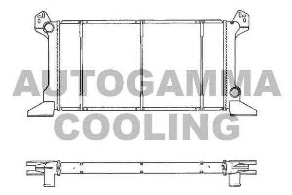 Радиатор, охлаждение двигателя AUTOGAMMA 102094