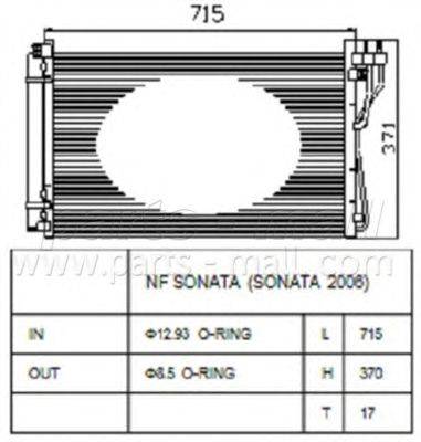 Конденсатор, кондиционер PARTS-MALL PXNCA080