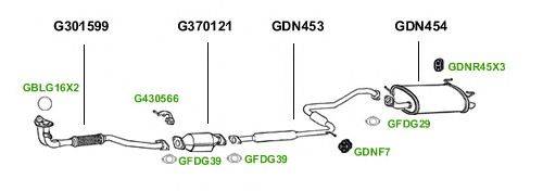 Система выпуска ОГ GT Exhaust 1373