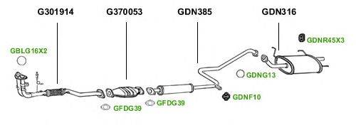 Система выпуска ОГ GT Exhaust 1375