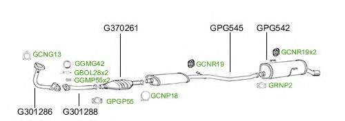 Система выпуска ОГ GT Exhaust 1533