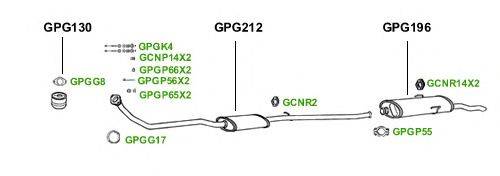 Система выпуска ОГ GT Exhaust 1672