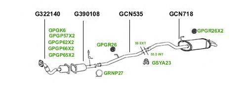 Система выпуска ОГ GT Exhaust 1740