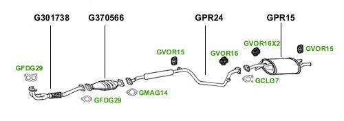 Система выпуска ОГ GT Exhaust 1748