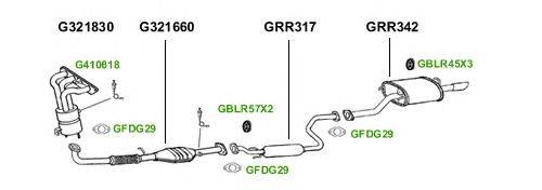 Система выпуска ОГ GT Exhaust 1947