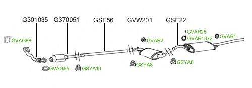 Система выпуска ОГ GT Exhaust 2159