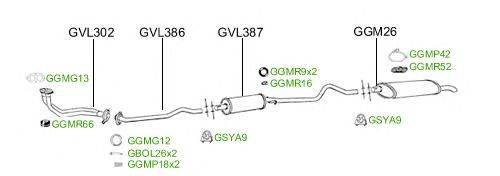 Система выпуска ОГ GT Exhaust 2319