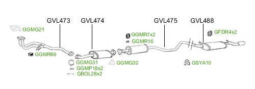 Система выпуска ОГ GT Exhaust 2539