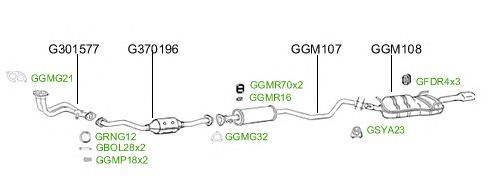 Система выпуска ОГ GT Exhaust 2545