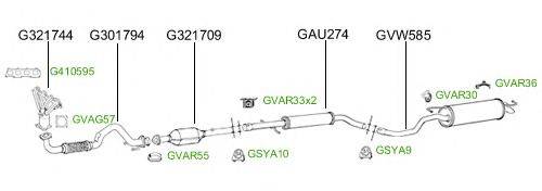 Система выпуска ОГ GT Exhaust 2735