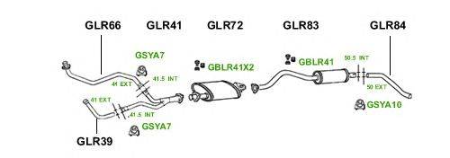 Система выпуска ОГ GT Exhaust 3816