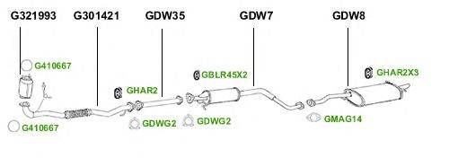 Система выпуска ОГ GT Exhaust 4362