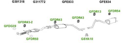 Система выпуска ОГ GT Exhaust 4638