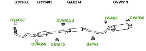 Система выпуска ОГ GT Exhaust 4684