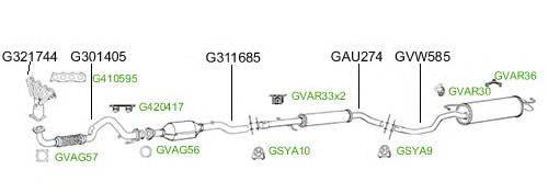 Система выпуска ОГ GT Exhaust 4835