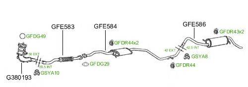 Система выпуска ОГ GT Exhaust 491