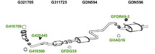 Система выпуска ОГ GT Exhaust 4936