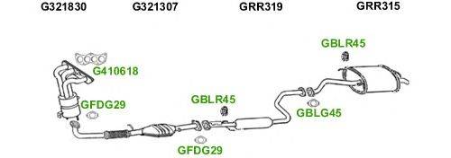 Система выпуска ОГ GT Exhaust 5728